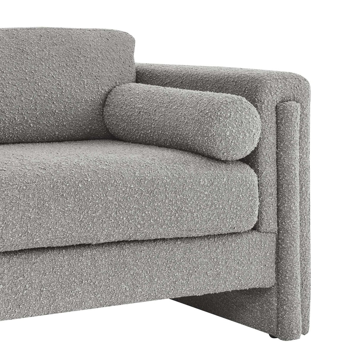 61 - Inch Visible Boucle Fabric Upholstered Loveseat - Loveseats available at Alpine Outlets in Denver