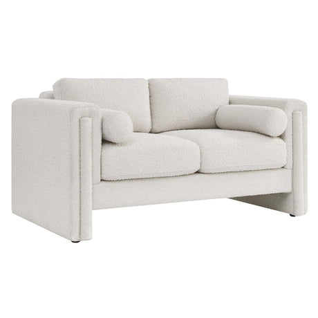 61 - Inch Visible Boucle Fabric Upholstered Loveseat - Loveseats available at Alpine Outlets in Denver