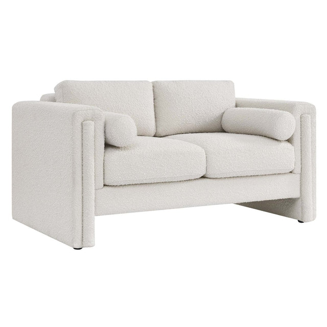 61 - Inch Visible Boucle Fabric Upholstered Loveseat - Loveseats available at Alpine Outlets in Denver