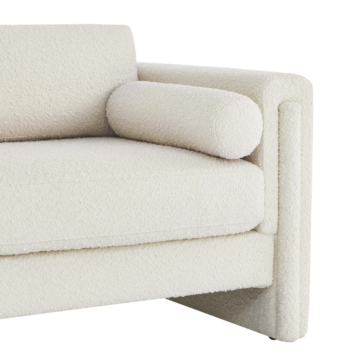 61 - Inch Visible Boucle Fabric Upholstered Loveseat - Loveseats available at Alpine Outlets in Denver