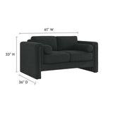 61 - Inch Visible Boucle Fabric Upholstered Loveseat - Loveseats available at Alpine Outlets in Denver