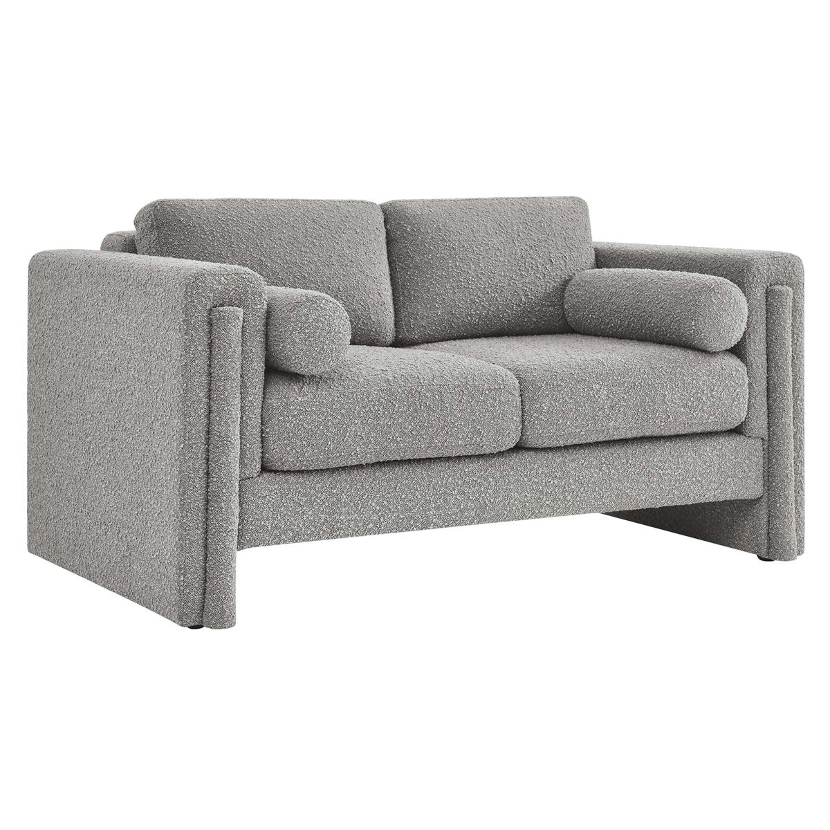 61 - Inch Visible Boucle Fabric Upholstered Loveseat - Loveseats available at Alpine Outlets in Denver