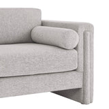 61 - Inch Visible Heathered Fabric Loveseat - Loveseats available at Alpine Outlets in Denver