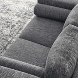 61 - Inch Visible Heathered Fabric Loveseat - Loveseats available at Alpine Outlets in Denver