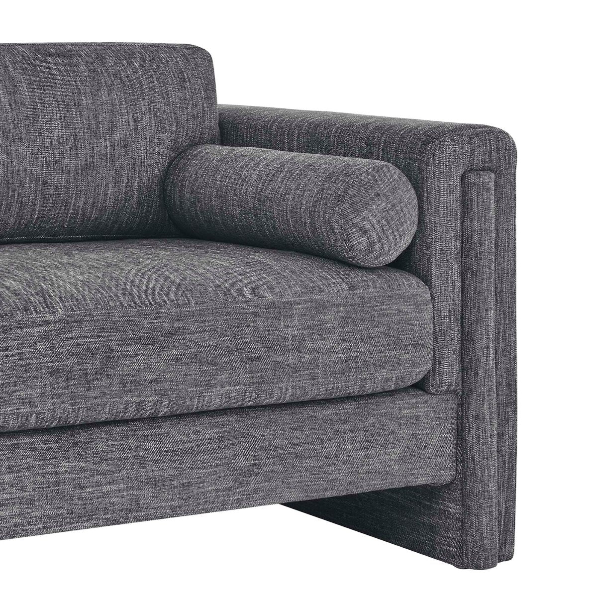 61 - Inch Visible Heathered Fabric Loveseat - Loveseats available at Alpine Outlets in Denver
