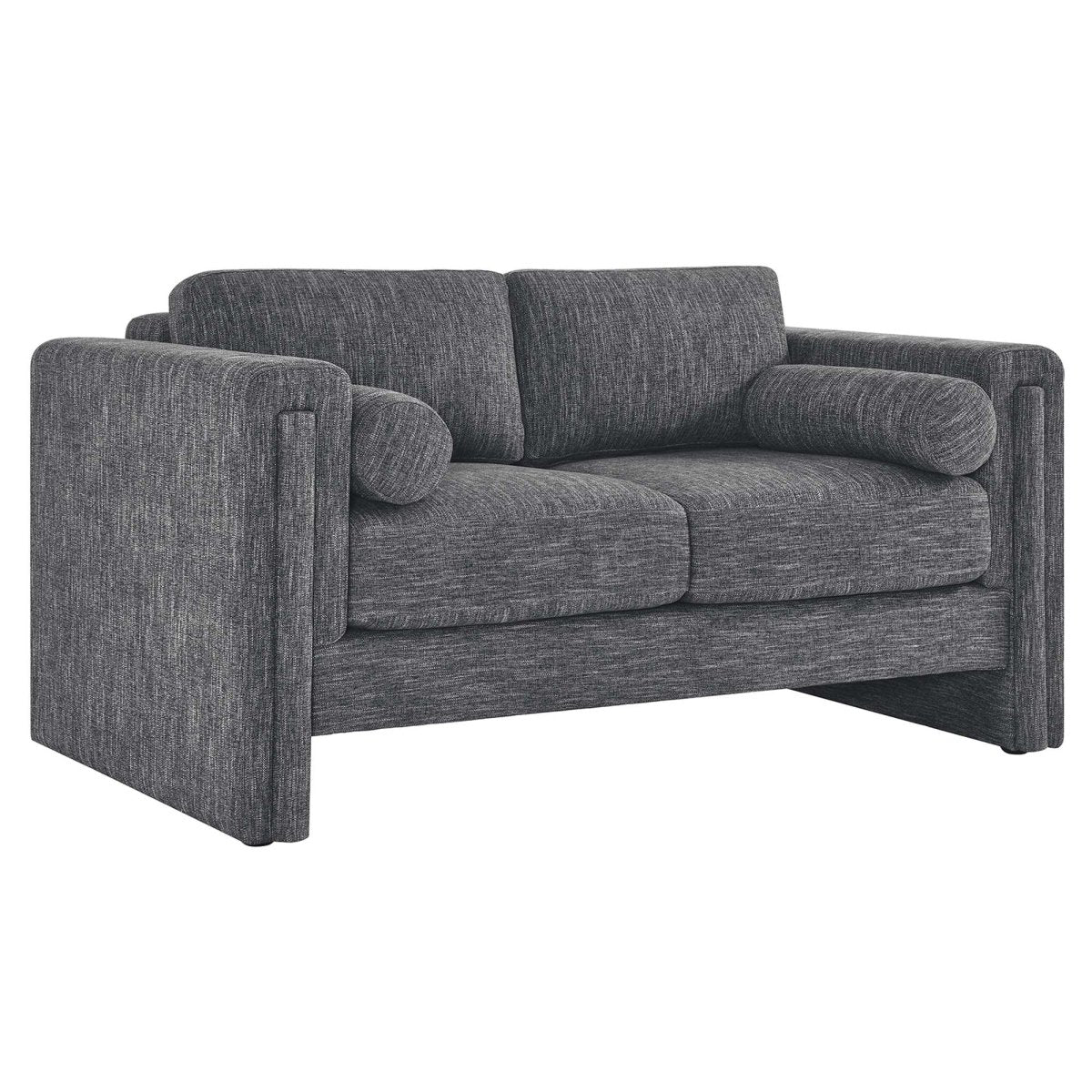 61 - Inch Visible Heathered Fabric Loveseat - Loveseats available at Alpine Outlets in Denver