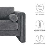 61 - Inch Visible Heathered Fabric Loveseat - Loveseats available at Alpine Outlets in Denver