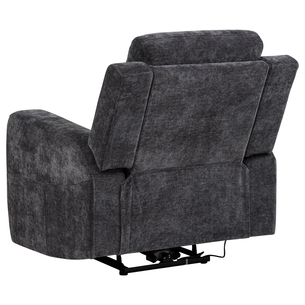 Kennett 3-Piece Chenille Power Reclining Sofa Set, Dark Grey