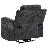 Kennett 3-Piece Chenille Power Reclining Sofa Set, Dark Grey