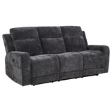 Kennett Chenille Power Reclining Sofa - Dark Grey
