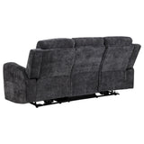 Kennett Chenille Power Reclining Sofa - Dark Grey