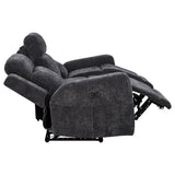 Kennett Chenille Power Reclining Sofa - Dark Grey