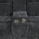 Kennett Chenille Power Reclining Loveseat in Dark Grey