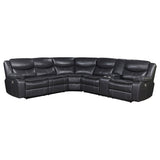 Sycamore Upholstered Power Reclining Sectional - Dark Grey