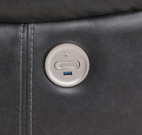 Sycamore Upholstered Power Reclining Sectional - Dark Grey