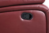 Camila Upholstered Motion Reclining Loveseat - Red