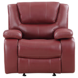 Camila Upholstered Glider Recliner Chair - Red