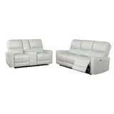Greenfield 2-Piece Power Reclining Sofa Set Dove Grey