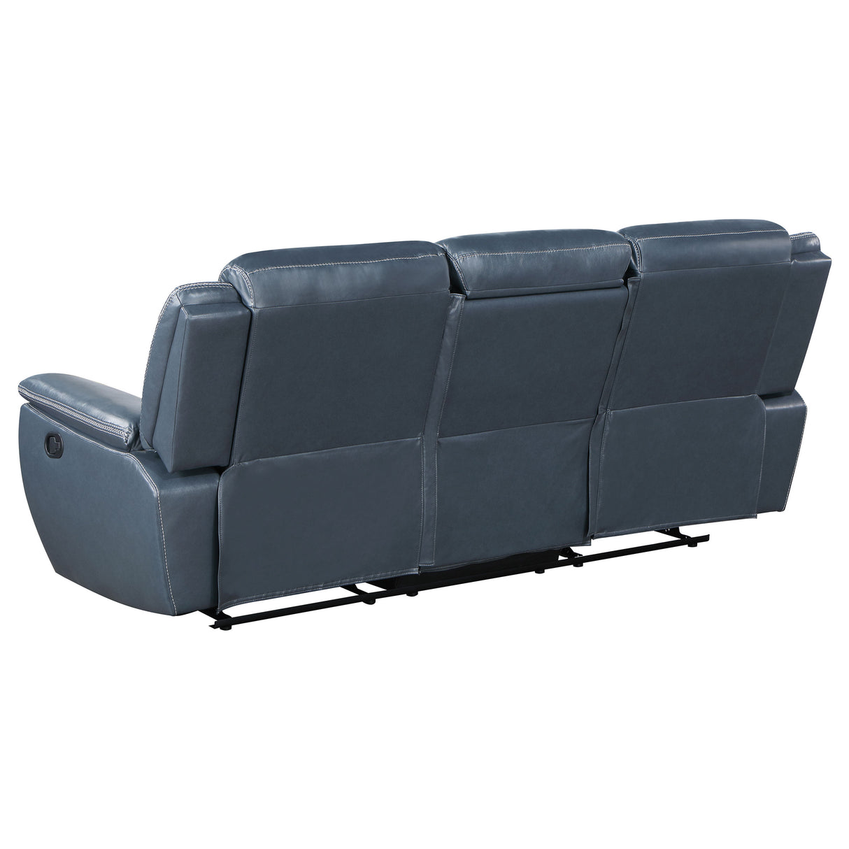 Sloane 2-Piece Blue Leatherette Reclining Sofa Set