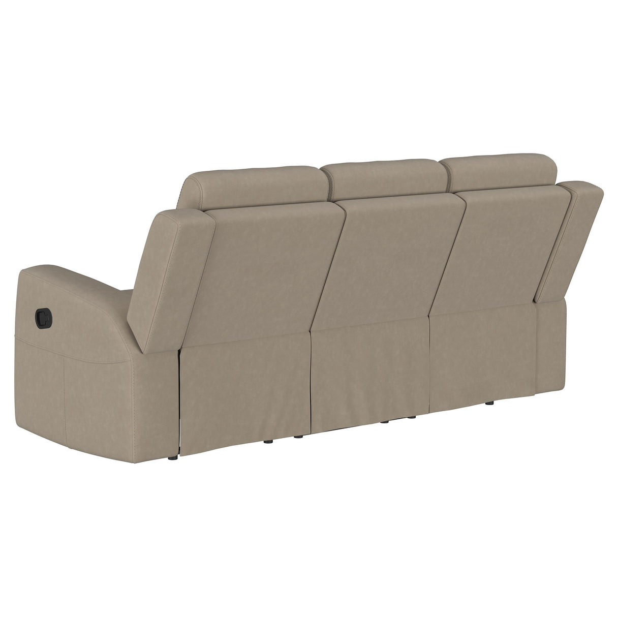Brentwood 2-Piece Upholstered Reclining Sofa Set, Taupe