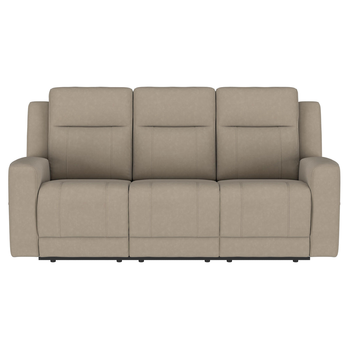 Brentwood Upholstered Motion Reclining Sofa in Taupe