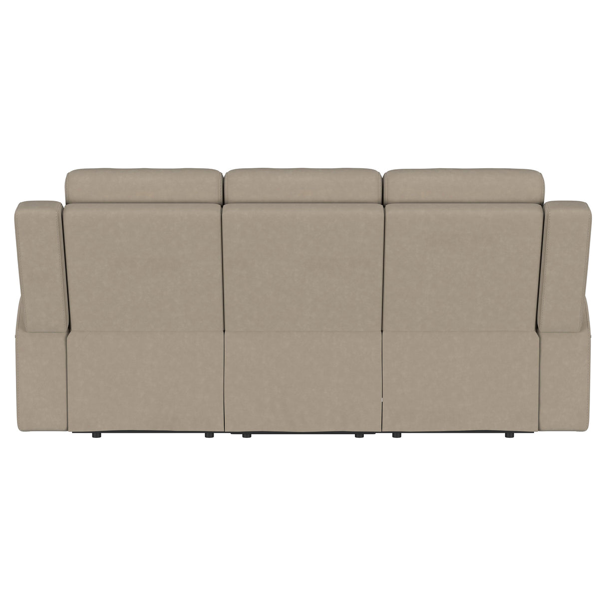 Brentwood Upholstered Motion Reclining Sofa in Taupe