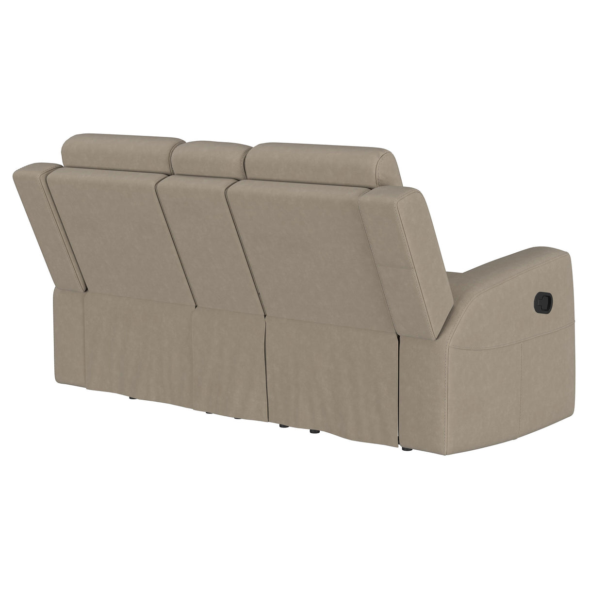 Brentwood Upholstered Motion Reclining Loveseat, Taupe