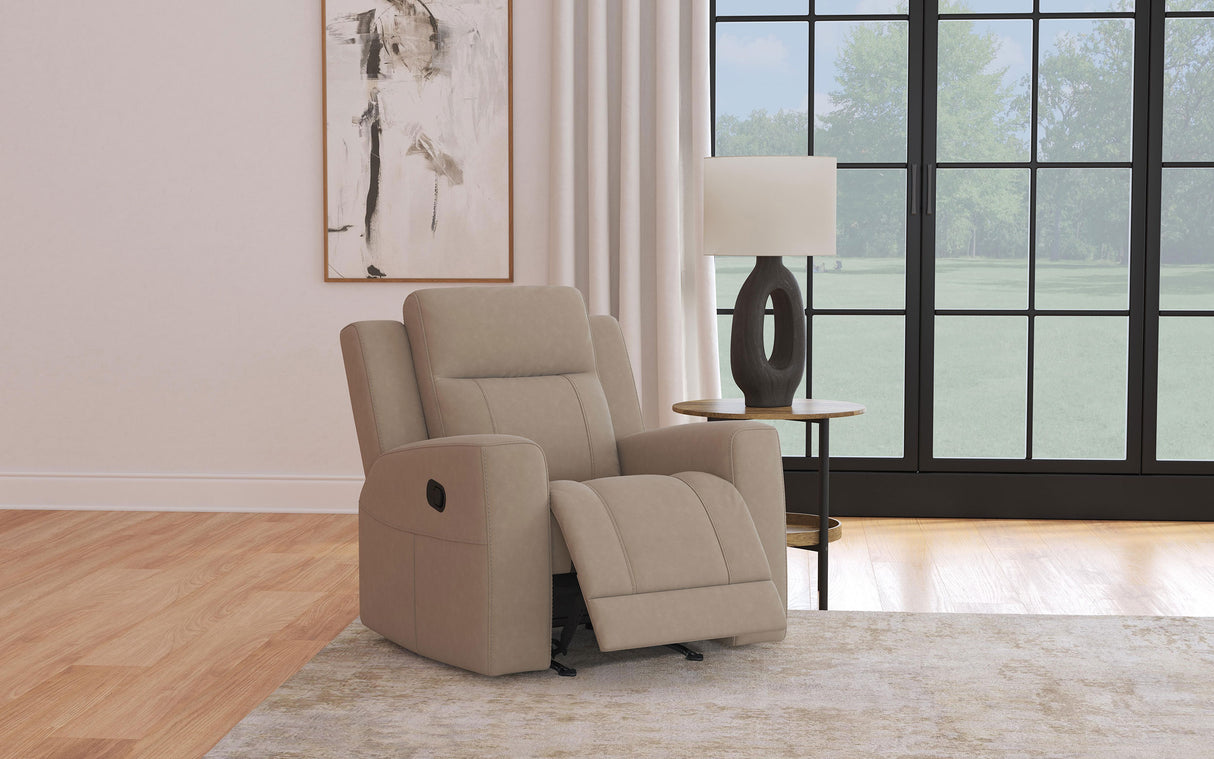 Brentwood Upholstered Rocker Recliner - Taupe