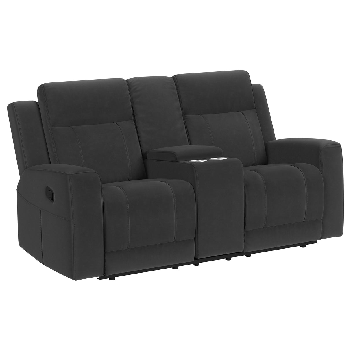 Brentwood 2-Piece Reclining Sofa Set Charcoal
