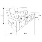 Brentwood 2-Piece Reclining Sofa Set Charcoal