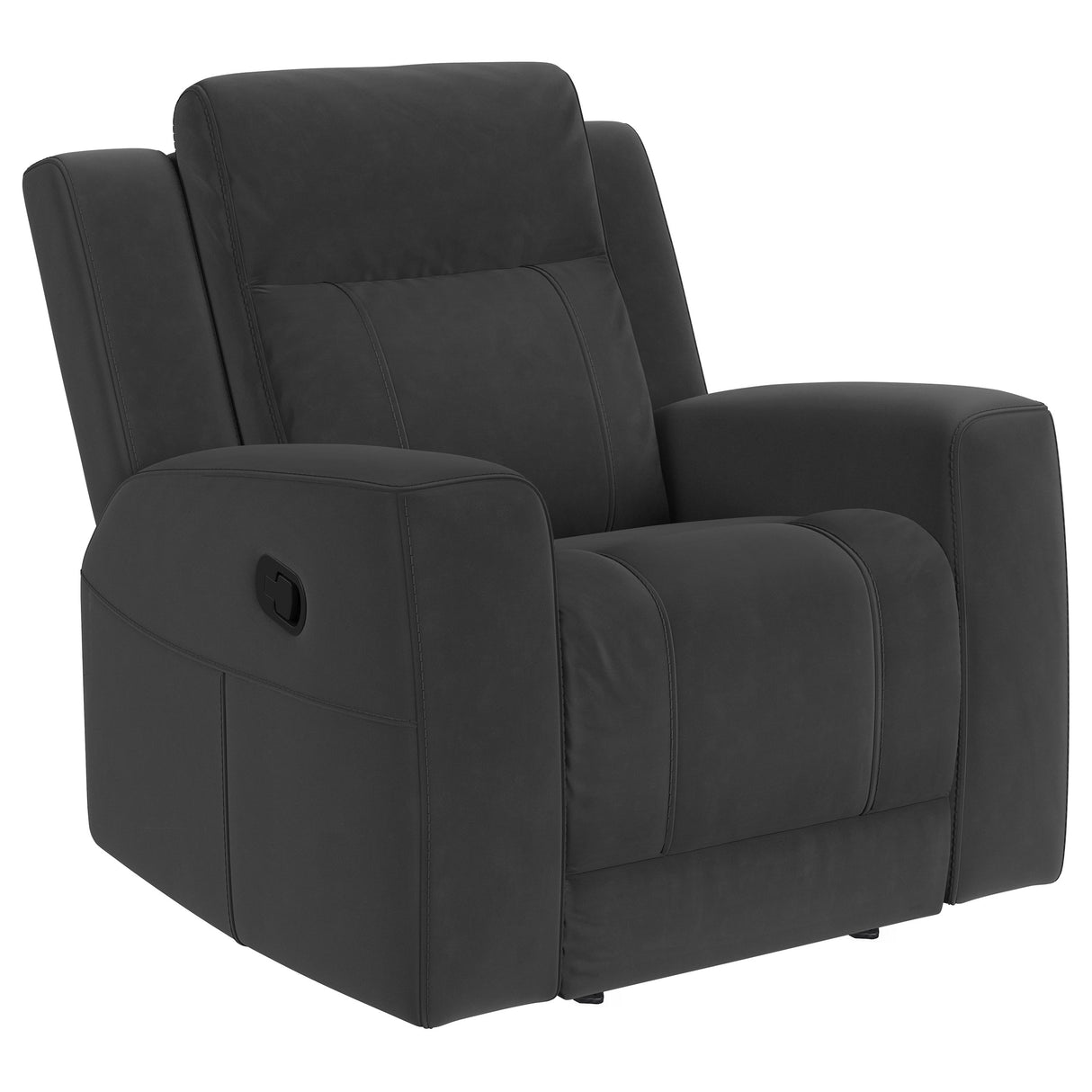 Brentwood Upholstered Rocker Recliner - Dark Charcoal