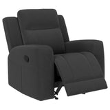 Brentwood Upholstered Rocker Recliner - Dark Charcoal