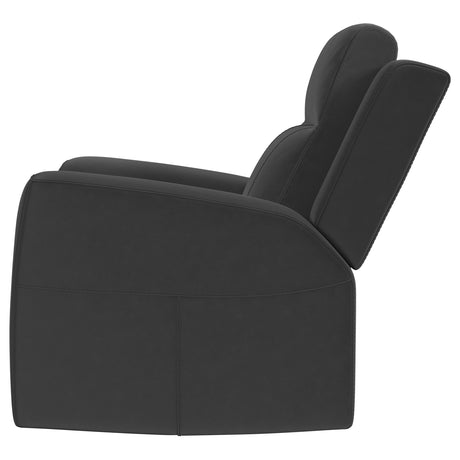 Brentwood Upholstered Rocker Recliner - Dark Charcoal
