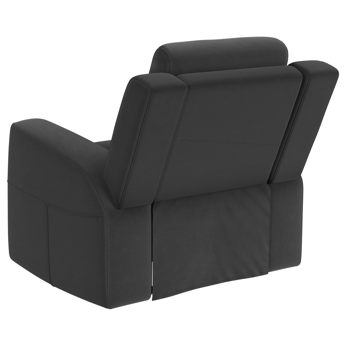 Brentwood Upholstered Rocker Recliner - Dark Charcoal