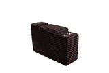 Collins Upholstered Modular Storage Console - Chocolate Brown