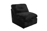Collins Modular Armless Chair - Black
