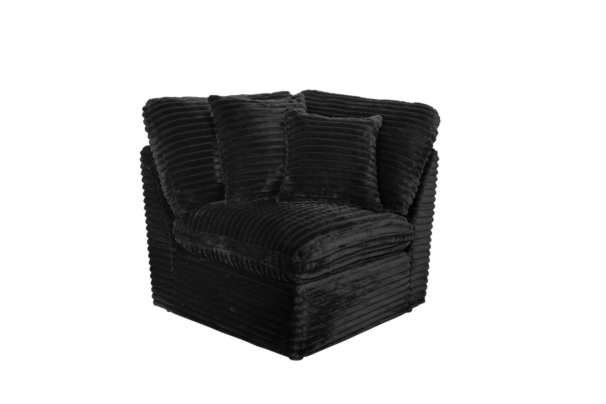 Collins Modular Corner Chair Black