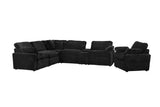 Collins Upholstered Power Recliner Chair Black