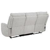 Sylmar 2-Piece Chenille Power Reclining Sofa Set Dove Grey