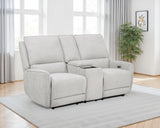 Sylmar Chenille Power Reclining Loveseat, Dove Grey