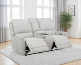 Sylmar Chenille Power Reclining Loveseat, Dove Grey