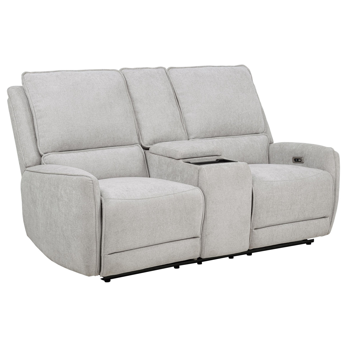 Sylmar Chenille Power Reclining Loveseat, Dove Grey