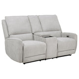 Sylmar Chenille Power Reclining Loveseat, Dove Grey
