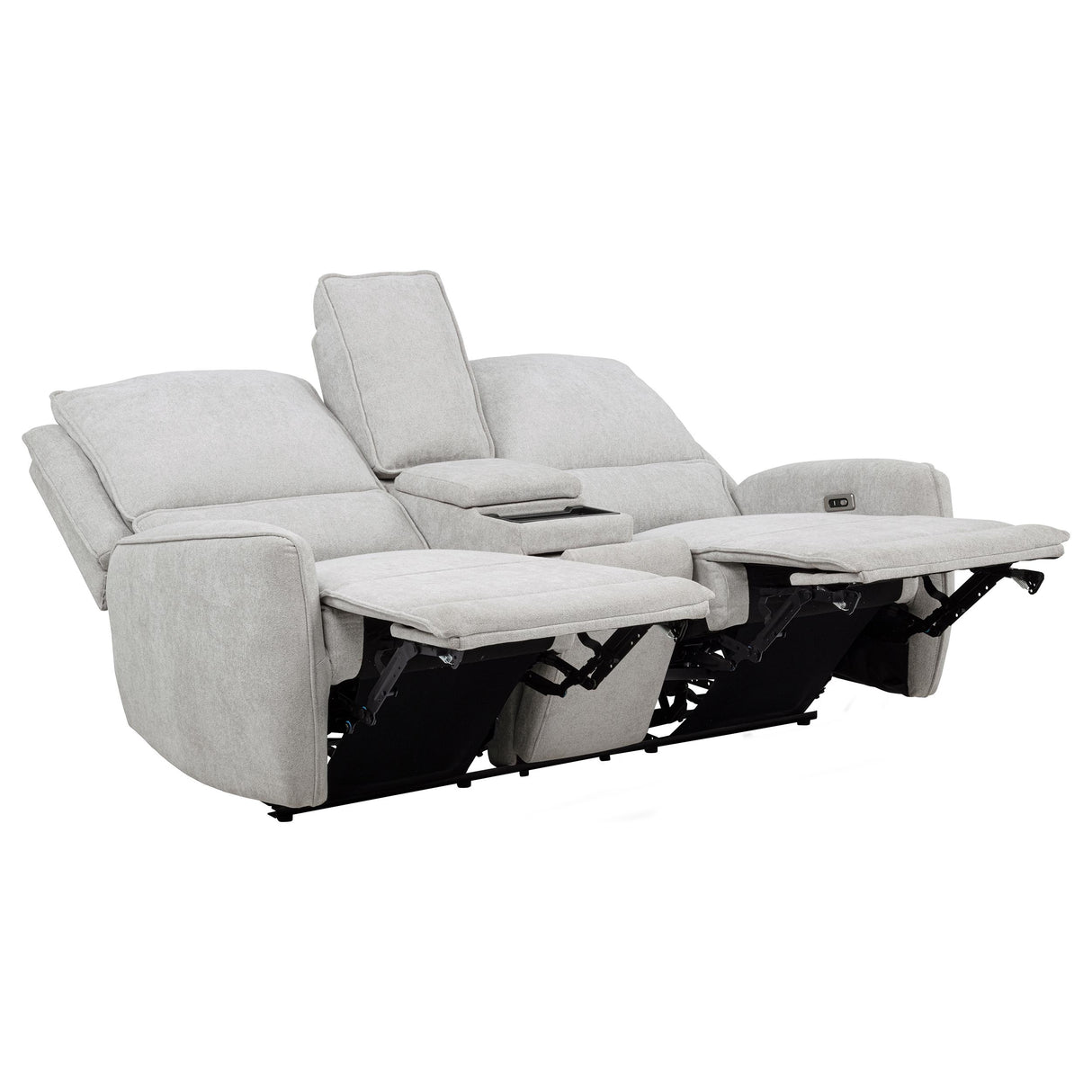 Sylmar Chenille Power Reclining Loveseat, Dove Grey