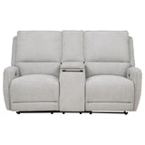 Sylmar Chenille Power Reclining Loveseat, Dove Grey