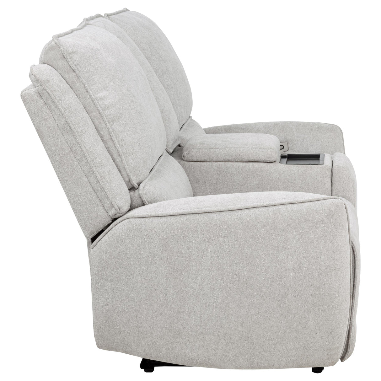 Sylmar Chenille Power Reclining Loveseat, Dove Grey