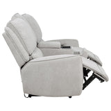 Sylmar Chenille Power Reclining Loveseat, Dove Grey