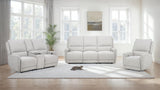 Sylmar Chenille Power Reclining Loveseat, Dove Grey
