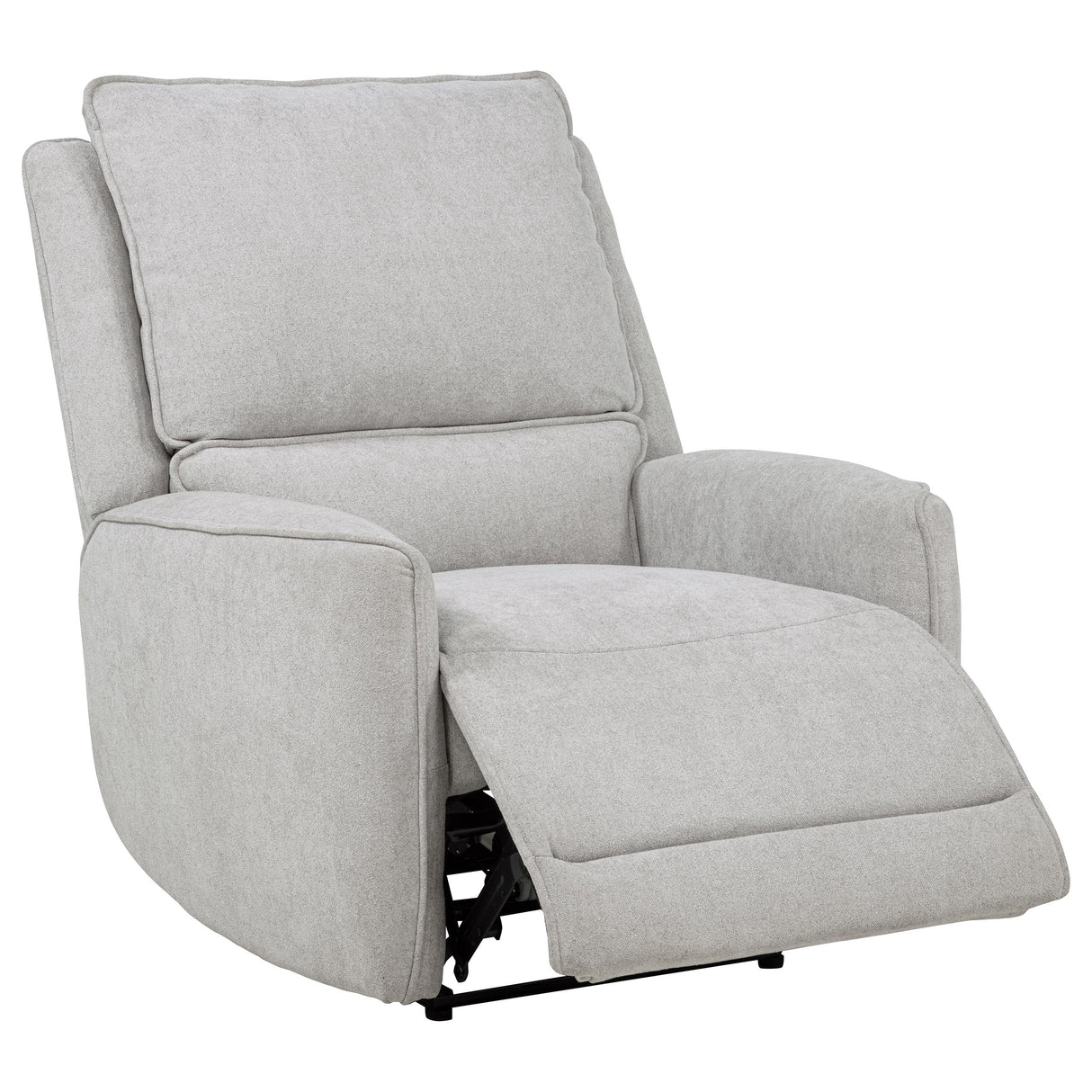 Sylmar Chenille Power Recliner in Dove Grey