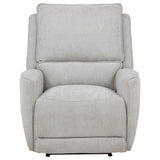 Sylmar Chenille Power Recliner in Dove Grey